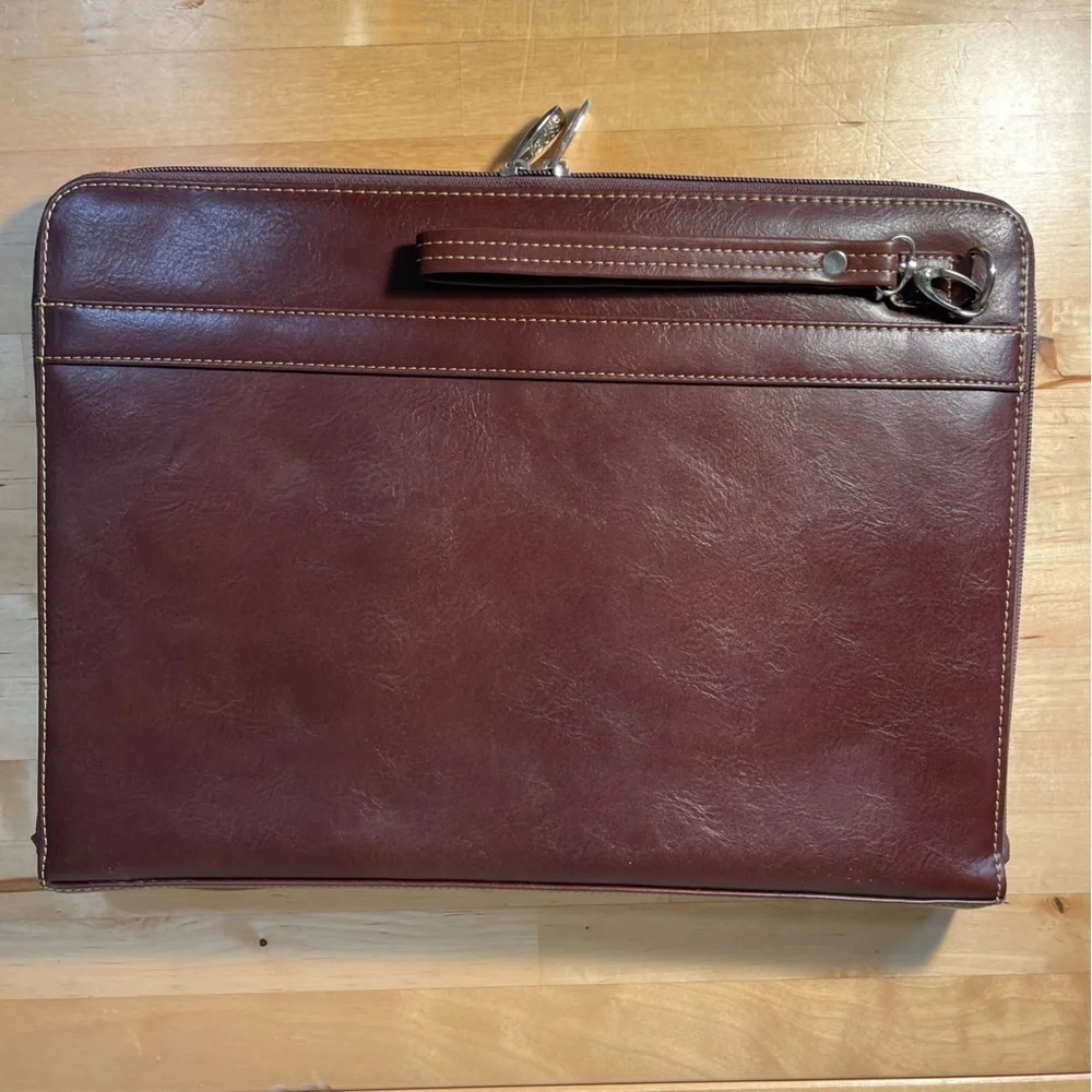 Boss - Hugo Boss - Full Zip Executive Folio Cognac Leather